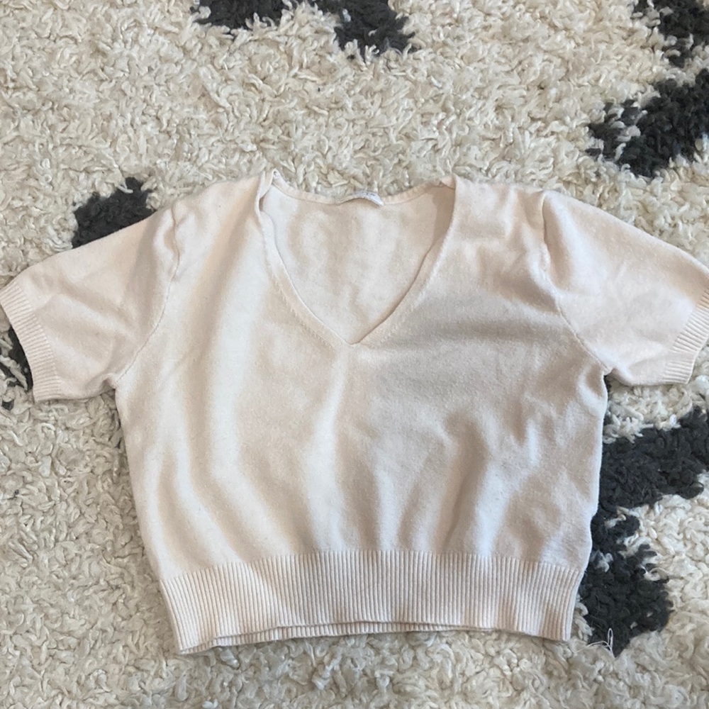 John Galt Cream colored Baby Tee